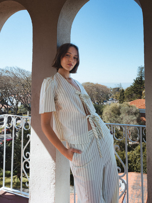 Product CAMISA JACELYN - Seafoam Green Stripes:RAVEN - Image 2