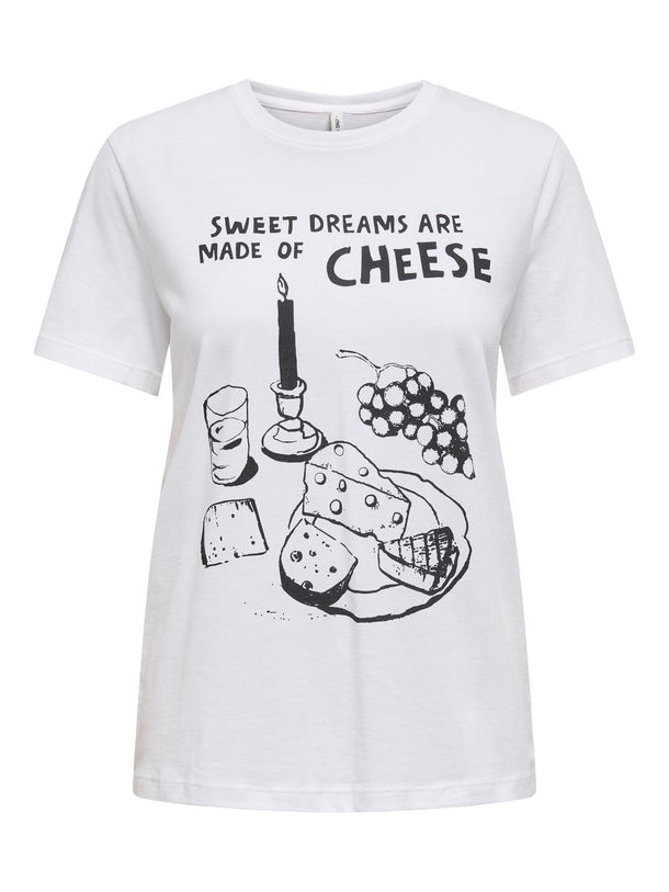 Product POLERA PENNY - Bright White Print:Cheese - Image 1