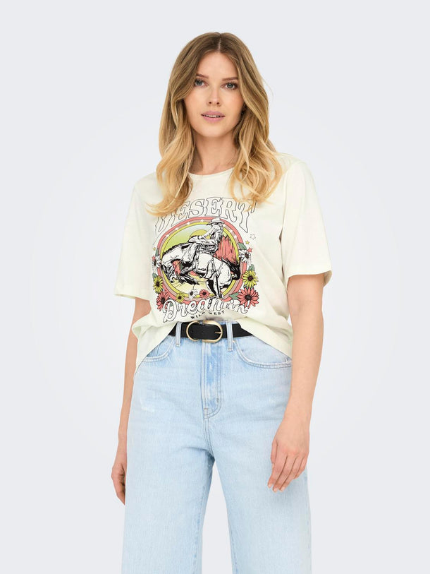 Product POLERA STACEY - Cloud Dancer Print:DESERT - Image 1