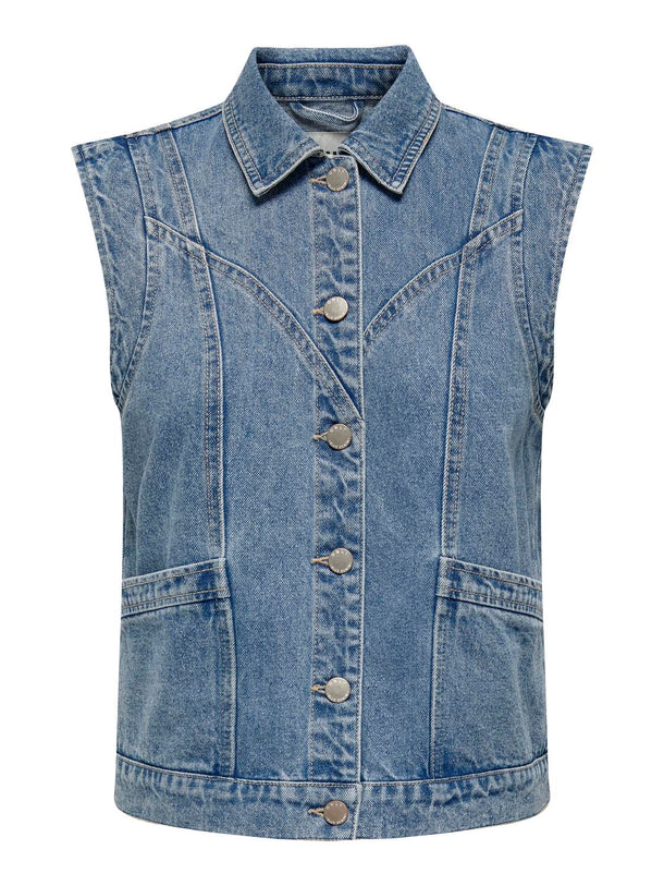 Product CHALECO KENNEDY - Medium Blue Denim - Image 1
