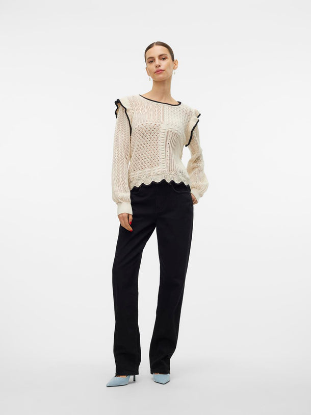 Product SWEATER MADELYN - Birch Detail:W. BLACK - Image 3