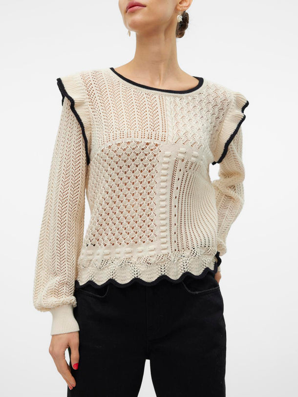 Product SWEATER MADELYN - Birch Detail:W. BLACK - Image 5