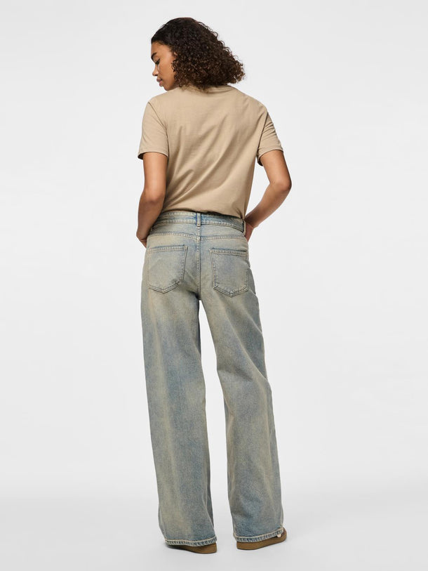 Product JEAN SELMA - Medium Blue Denim Detail:BROWN WASH - Image 5