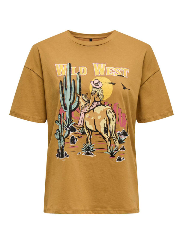 Product POLERA STACEY - Bone Brown Print:Wild west - Image 4
