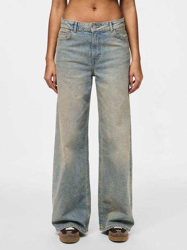 Product JEAN SELMA - Medium Blue Denim Detail:BROWN WASH - Image 3