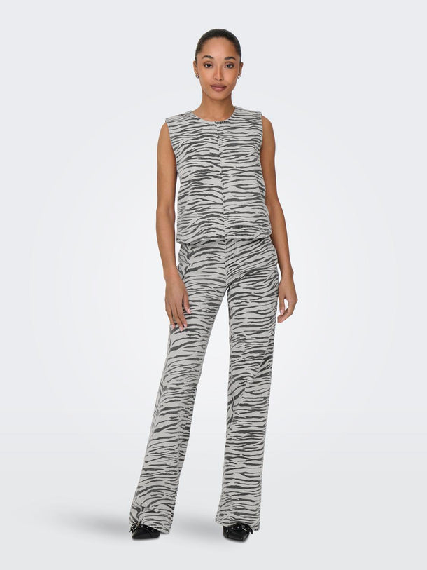 Product TOP DORSI  - Light Grey Denim Print:ZEBRA - Image 2