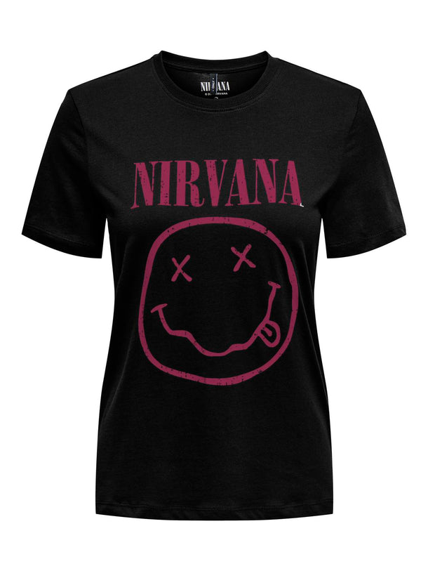 Product POLERA NIRVANA - Black Print:Smilling beaujolais - Image 3