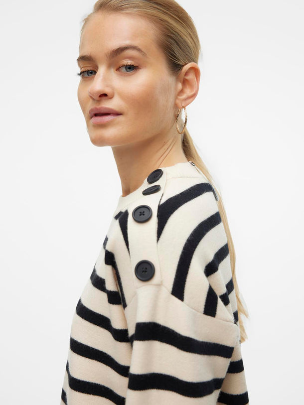 Product SWEATER SABA - Birch Stripes:BLACK - Image 5