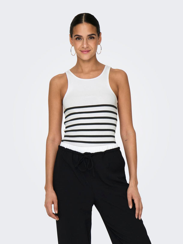 Product TOP KENYA - Bright White Stripes:BLACK - Image 2