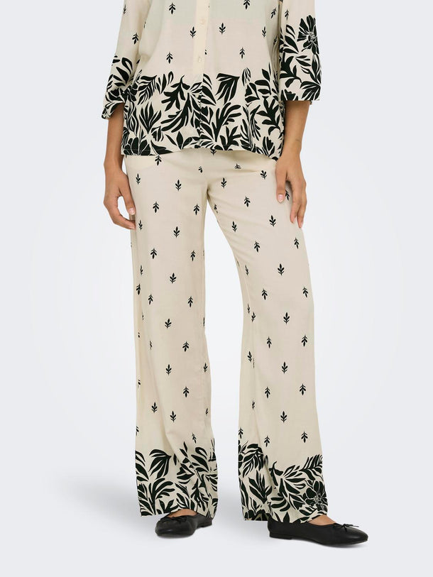 Product PANTALÓN MAGGIE - Sandshell AOP:BLACK ETHNIC - Image 1