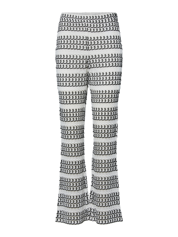 Product PANTALON LILLIAN  - Cloud Dancer Stripes:BLACK - Image 1