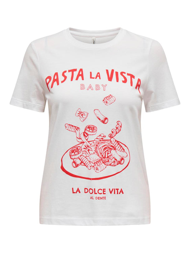 Product POLERA PENNY - Bright White Print:Pasta - Image 1