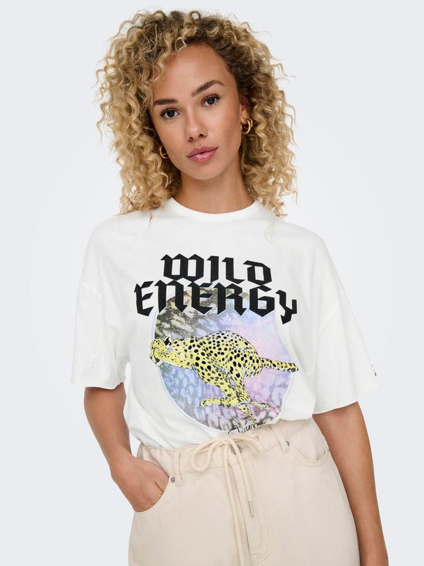 Product CAMISETA LUCY - Cloud Dancer Print:Wild duchess - Image 6