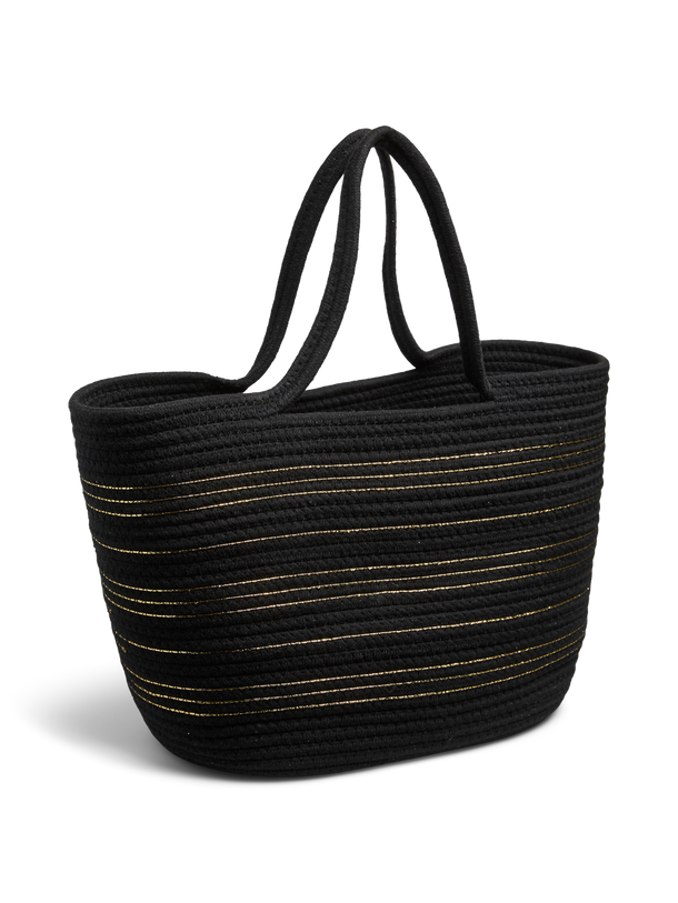 Product BOLSO KIRSTIN - Black Detail:GOLD LUREX - Image 1
