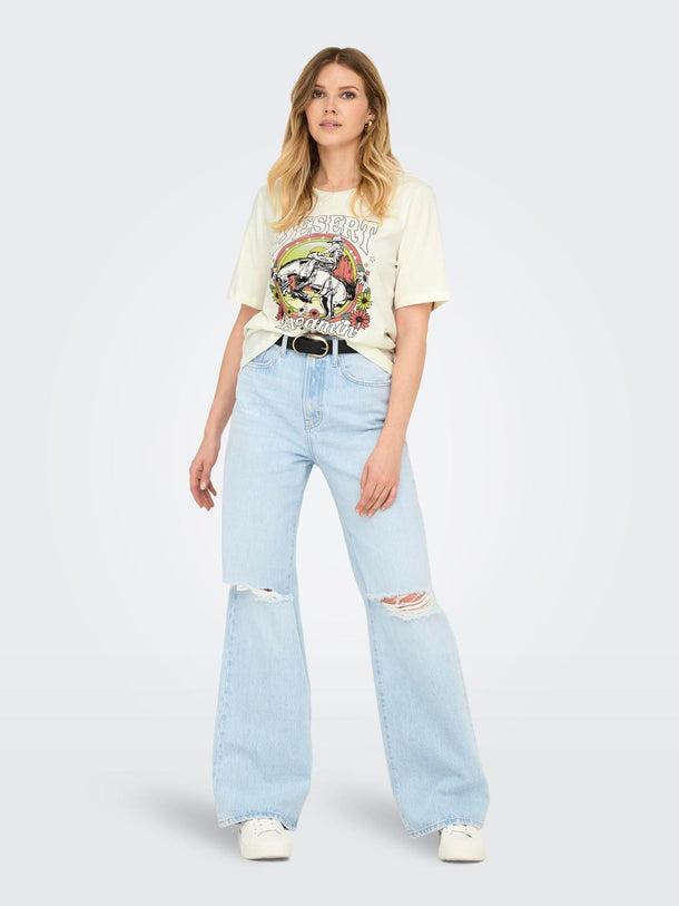 Product POLERA STACEY - Cloud Dancer Print:DESERT - Image 2