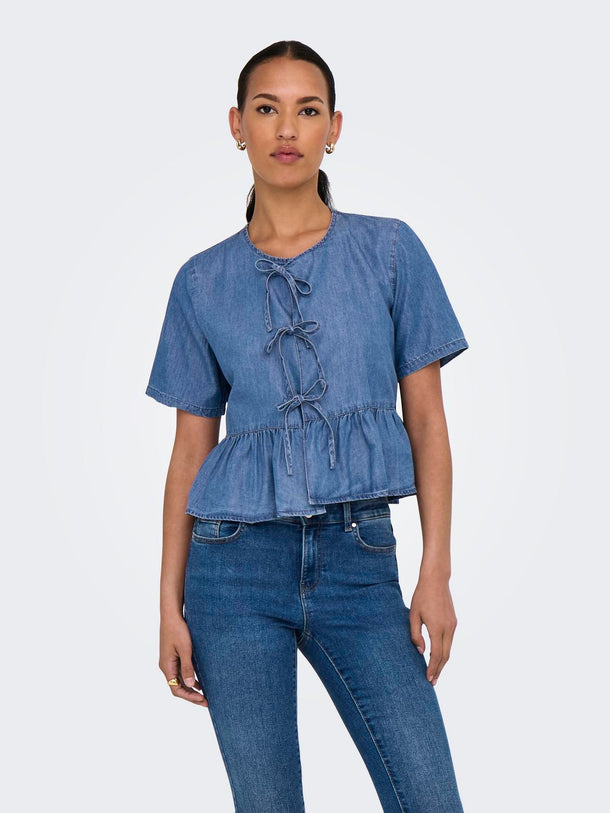 Product CAMISA BEA - Medium Blue Denim - Image 1
