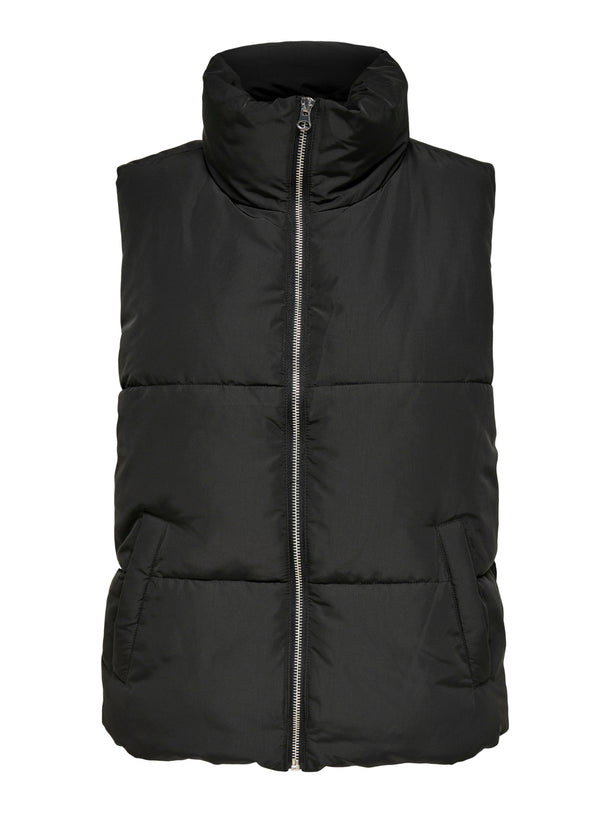 Product CHALECO NEW ERICA - Black Detail:SILVER ZIPPER - Image 1