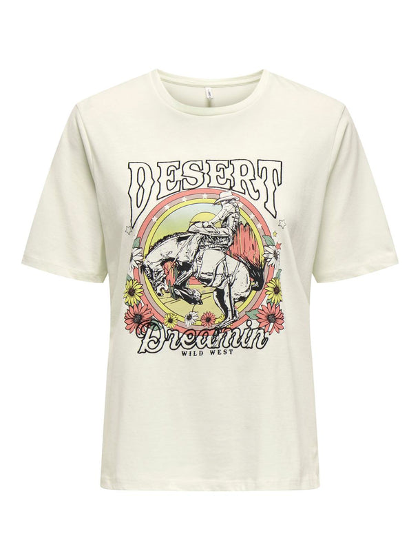 Product POLERA STACEY - Cloud Dancer Print:DESERT - Image 4
