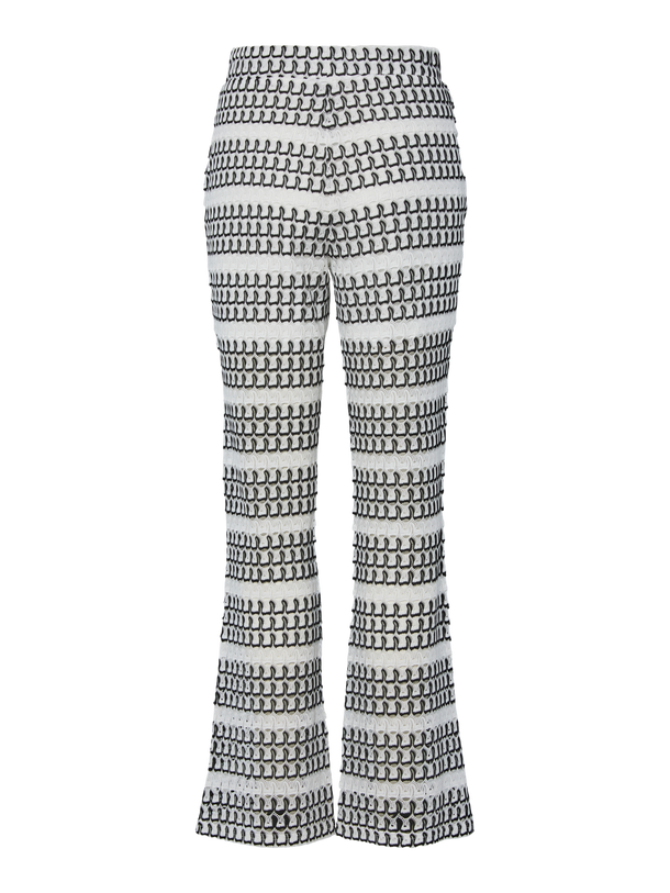 Product PANTALON LILLIAN  - Cloud Dancer Stripes:BLACK - Image 2