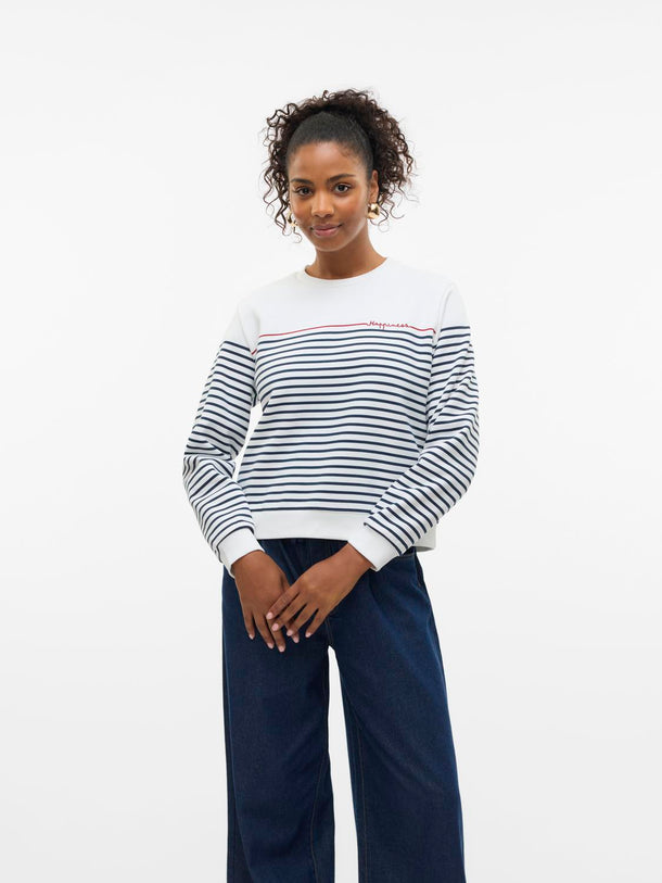 Product POLERÓN FERNANDA - Cloud Dancer Print:HAPPINESS - Image 2