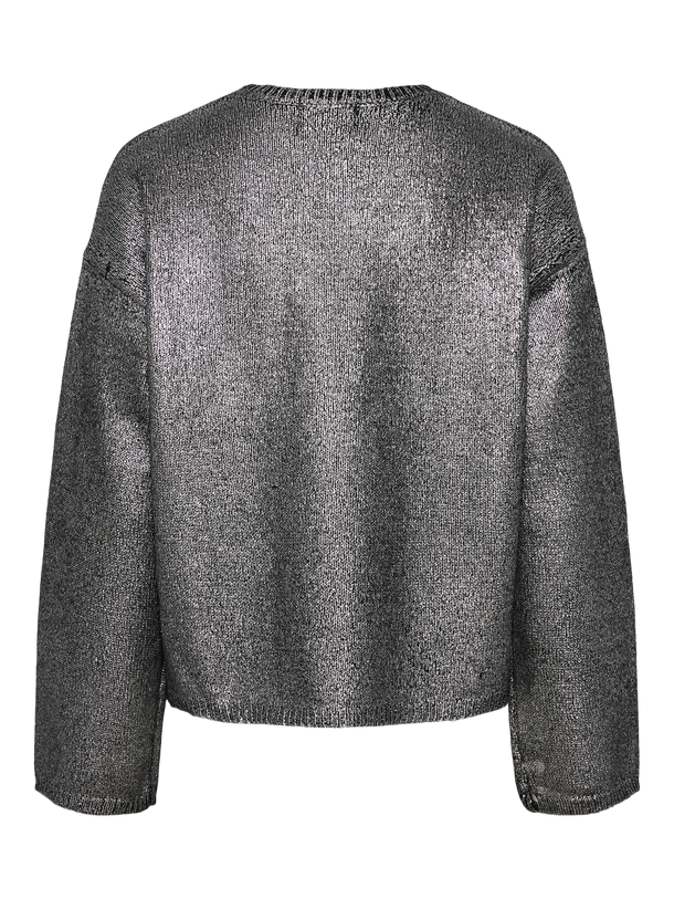 Product SWEATER ROI - Black Detail:SILVER FOIL - Image 2