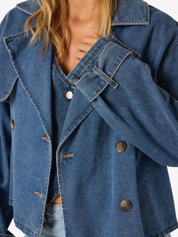 Product TRENCH ARIZONA - Light Blue Denim - Image 6