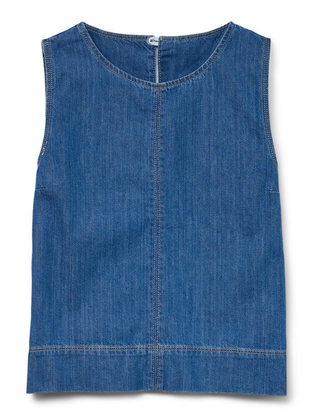 Product TOP DENIM JESSICA - Light Blue Denim - Image 4