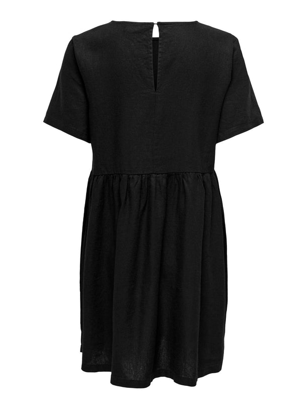 Product VESTIDO SAY EFECTO LINO - Black - Image 2