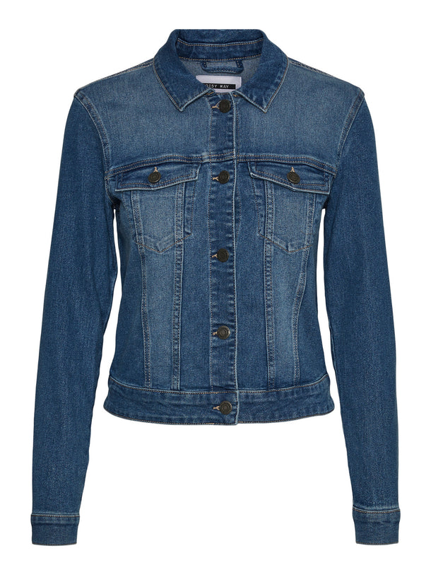 Product CHAQUETA DEBRA DENIM REGULAR FIT - Medium Blue Denim - Image 4