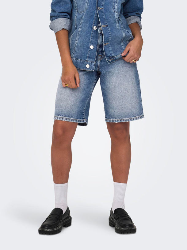 Product BERMUDA DENIM BAGGY MATE-Medium Blue Denim - Image 6