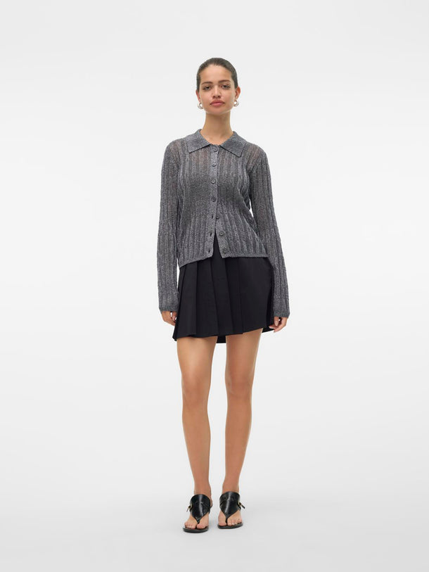 Product CARDIGAN MILES  - Asphalt Detail:W. SILVER LUREX - Image 2