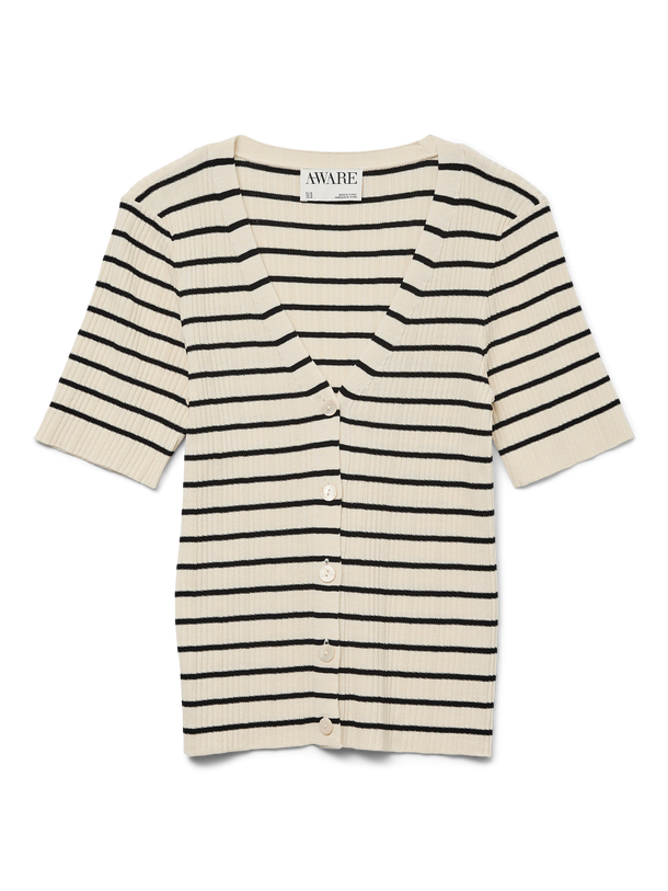 Product CÁRDIGAN REBECCA - Birch Stripes:BLACK - Image 4