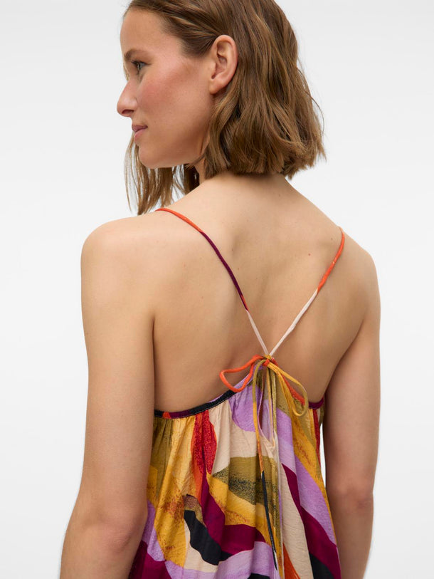 Product VESTIO MAXI ESTAMPADO TILLY-Cloud Dancer AOP:ABSTRACT PRINT - Image 4