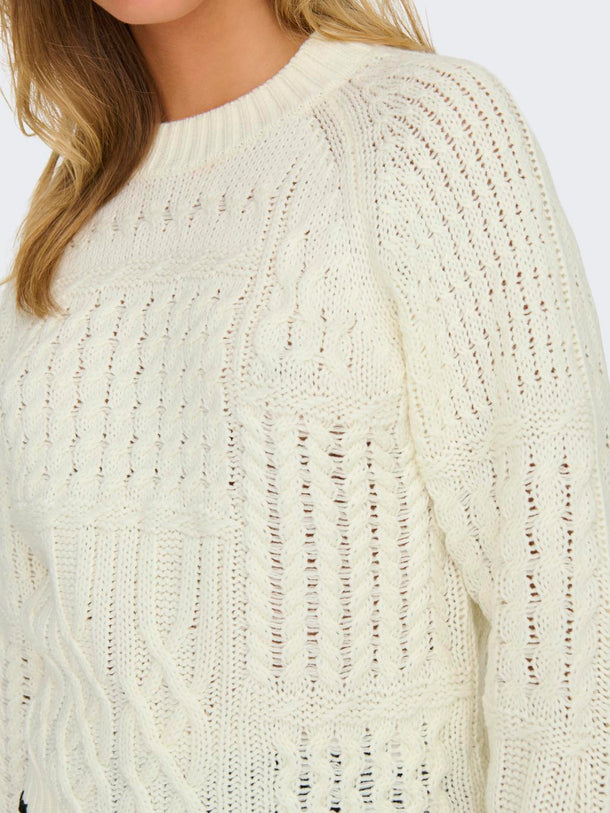 Product SWEATER JASSY - Eggnog Detail:W. BLACK - Image 7