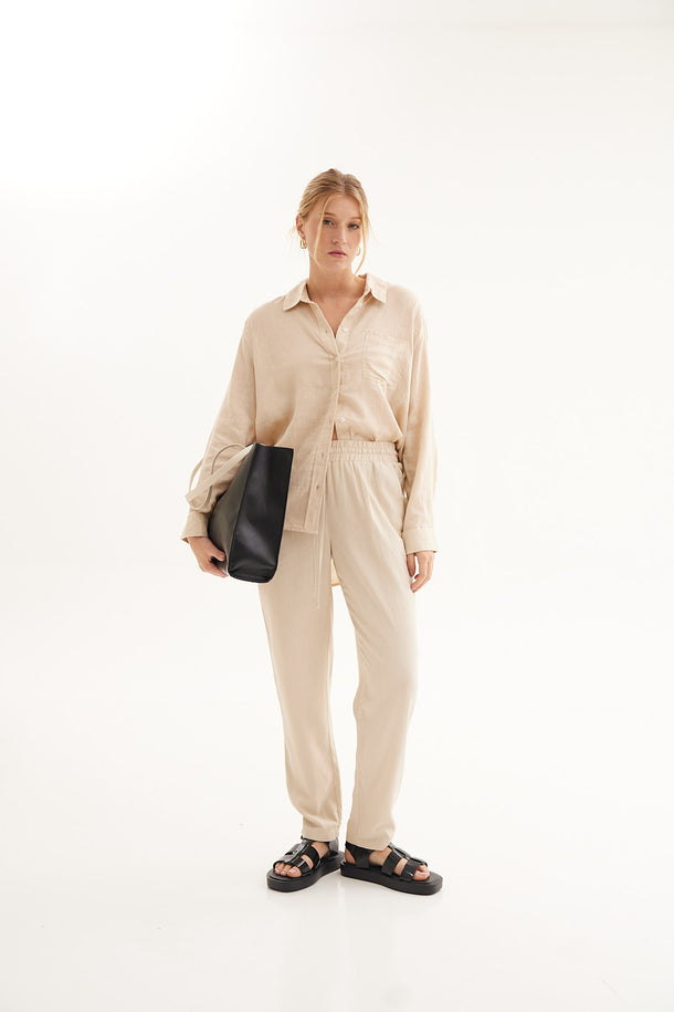 Product PANTALÓN JESMILO - Oatmeal - Image 3