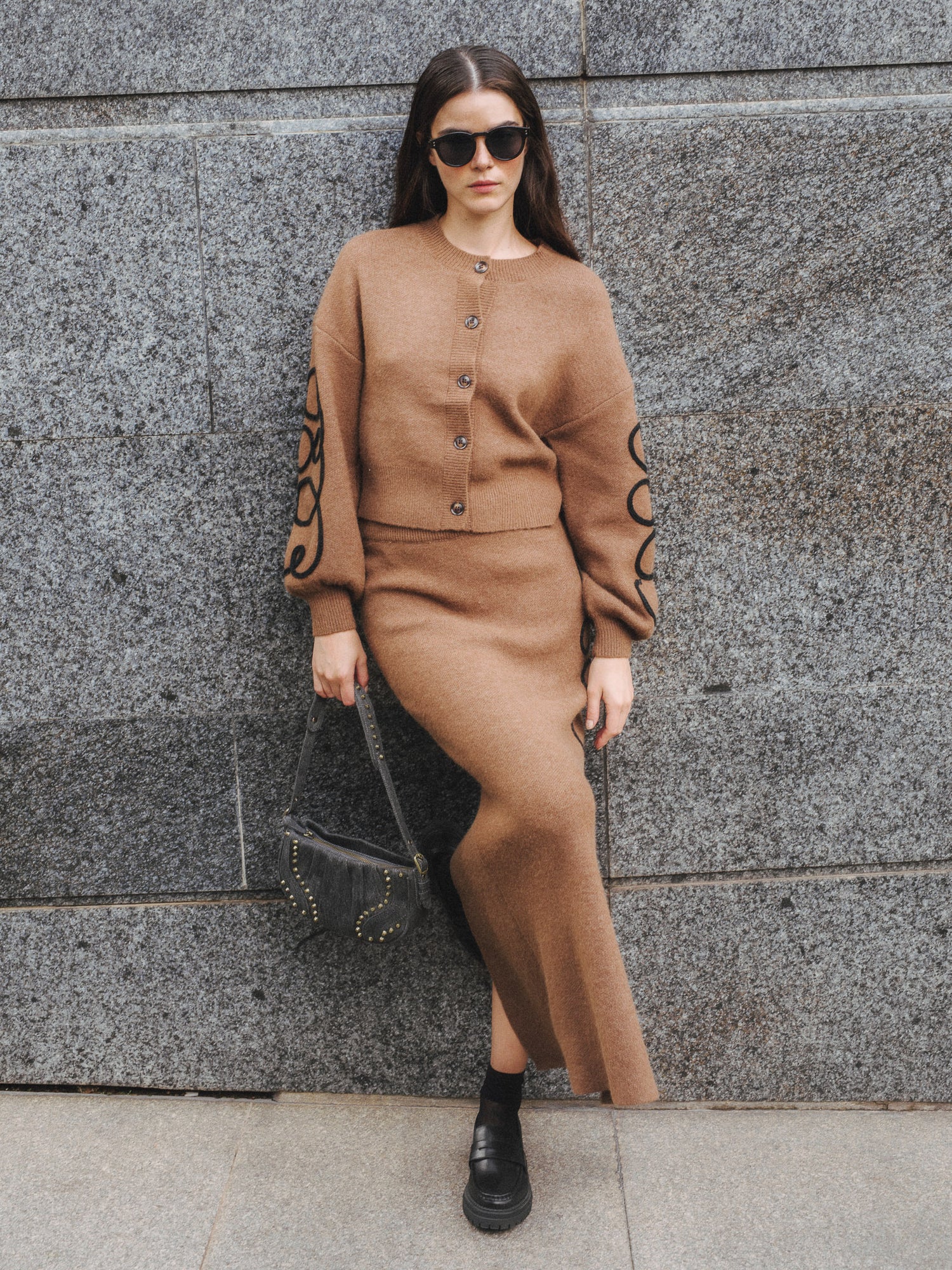 CARDIGAN ROSE - Brown Lentil