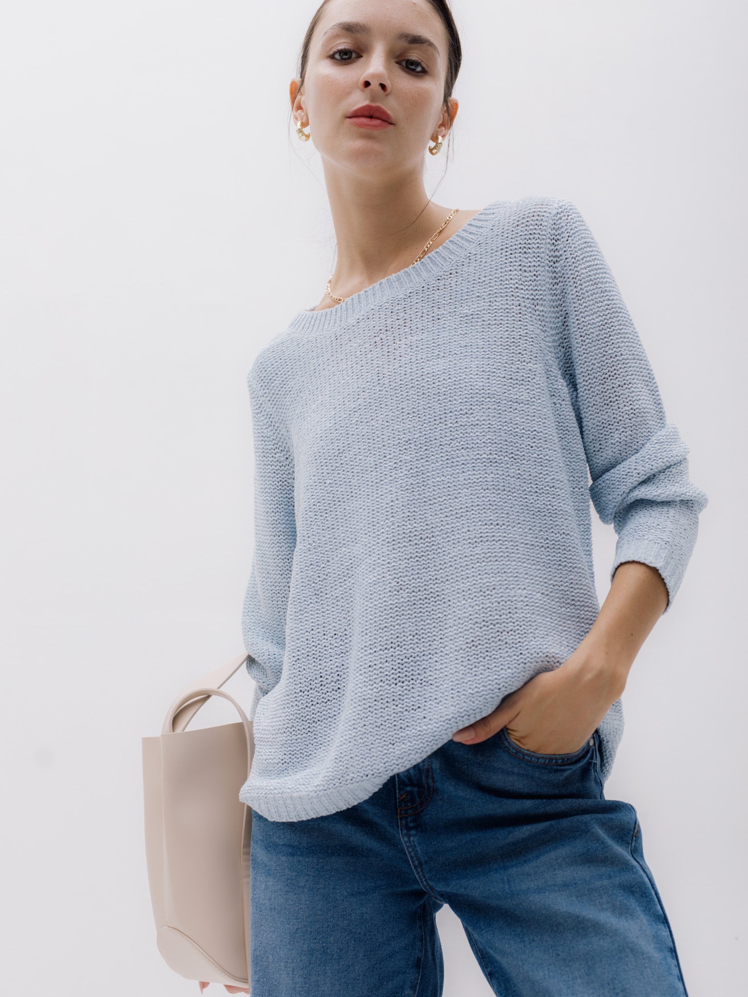 SWEATER GEENA - Cashmere Blue