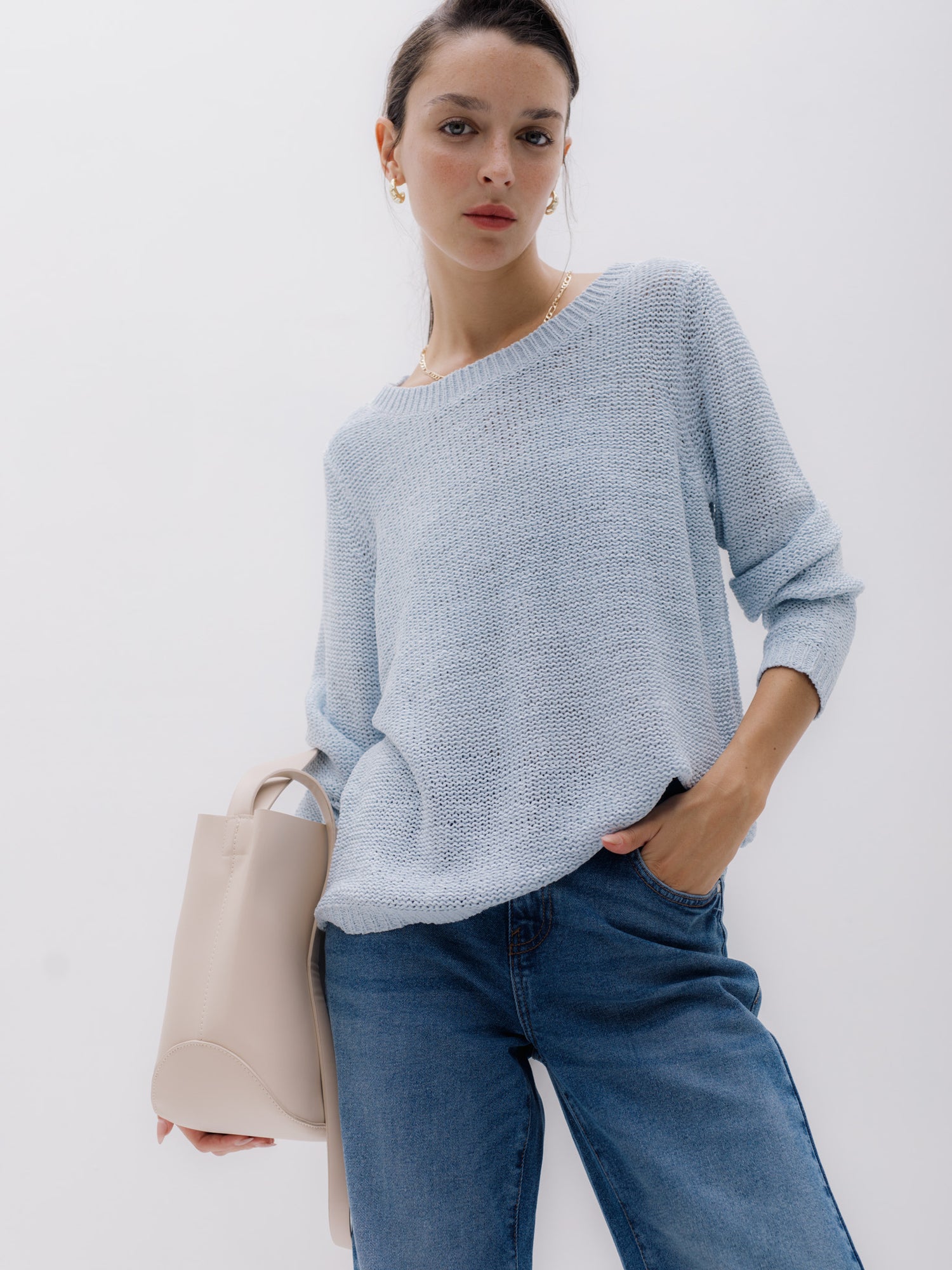 SWEATER GEENA - Cashmere Blue