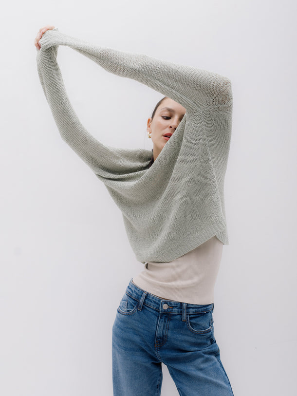 Product SWEATER GEENA - Desert Sage - Image 1