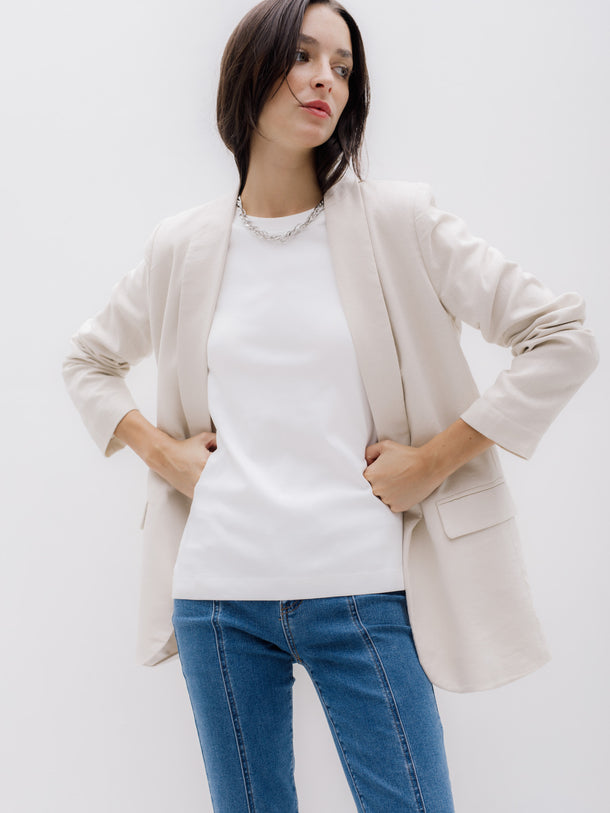 Product BLAZER CARO  - Oatmeal - Image 2