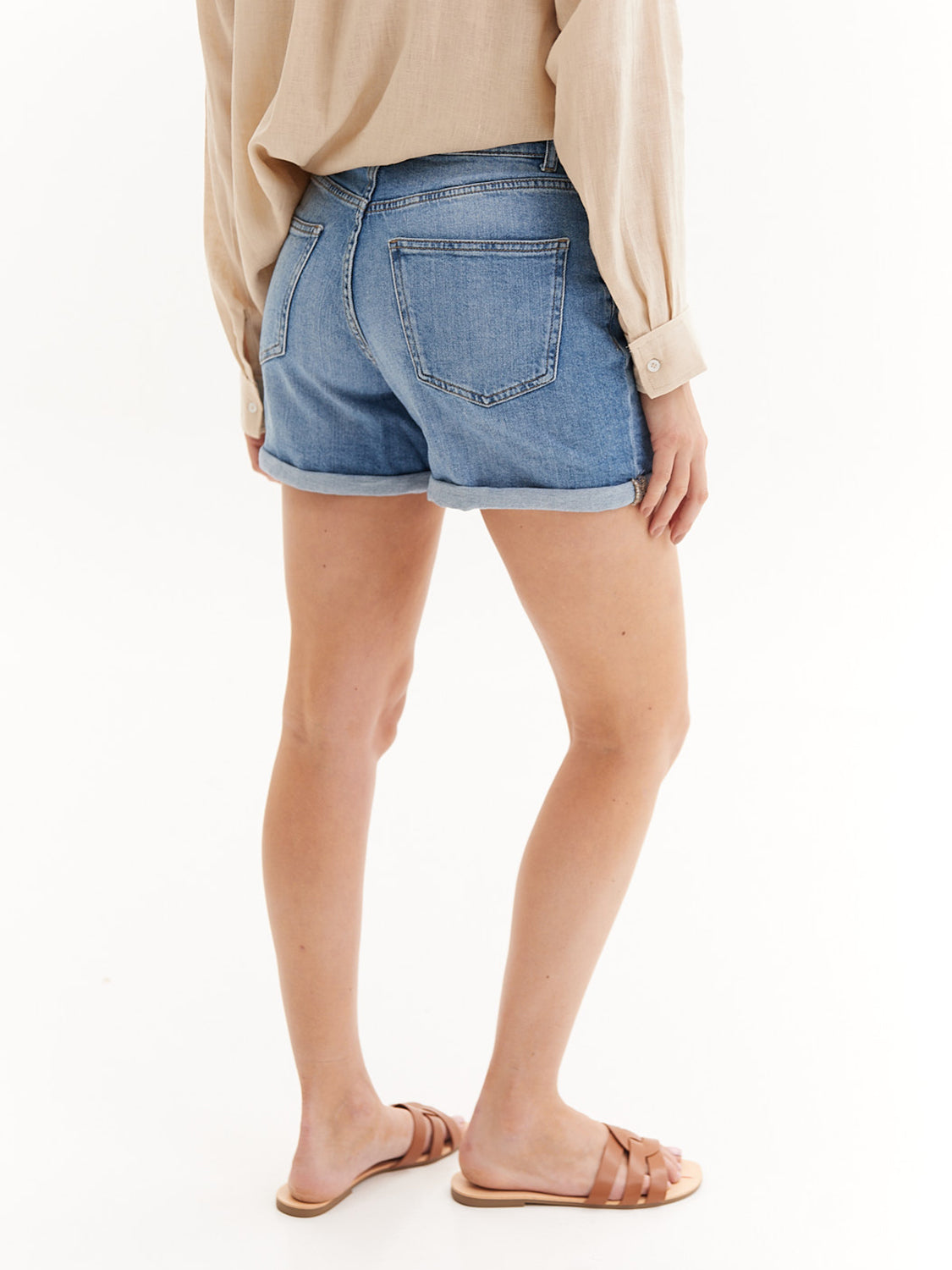 SHORT JOSEPHINE  - Light Blue Denim