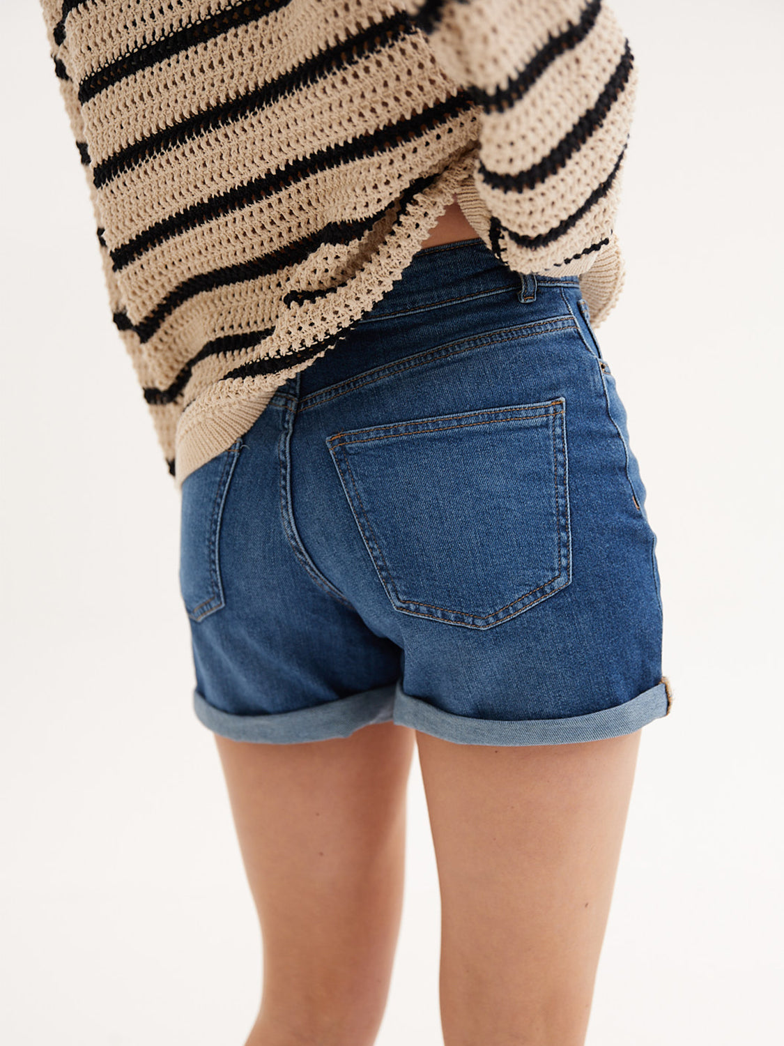 SHORT JOSEPHINE  - Medium Blue Denim