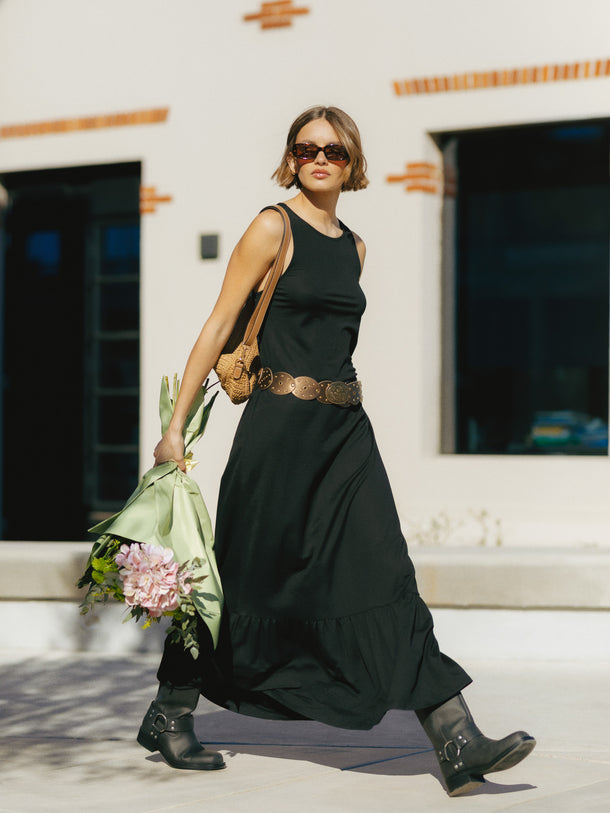 Product VESTIDO TEJIDO CON ESPALDA ABIERTA EDITH -Black - Image 1