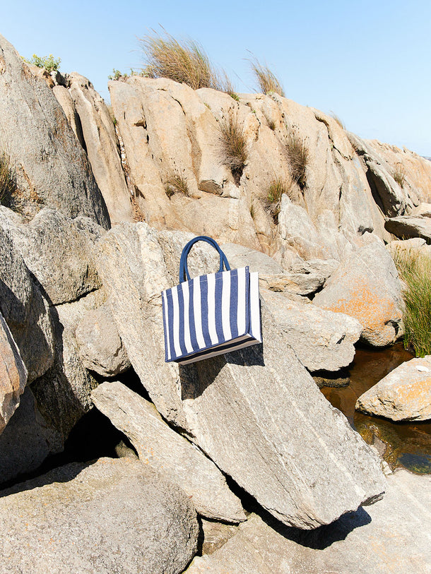Product BOLSO KONIS - Ombre Blue Stripes:Cloud dancer - Image 1