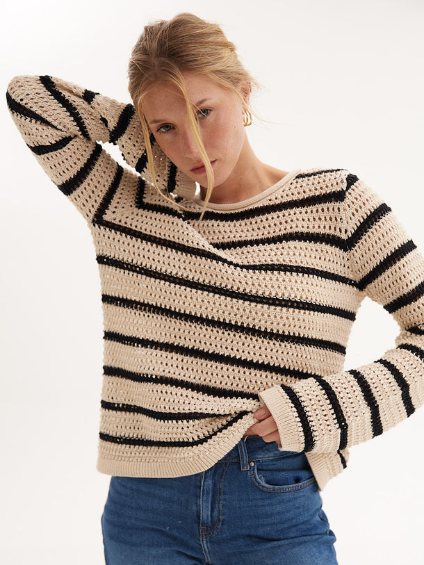 Product KNIT NESKA - Birch Stripes:BLACK - Image 5