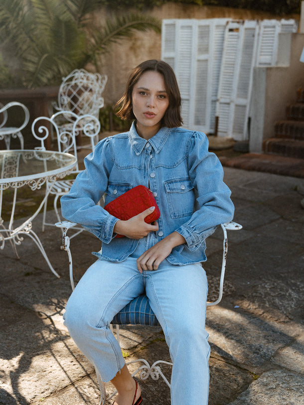 Product CAMISA SIKA - Light Blue Denim - Image 1