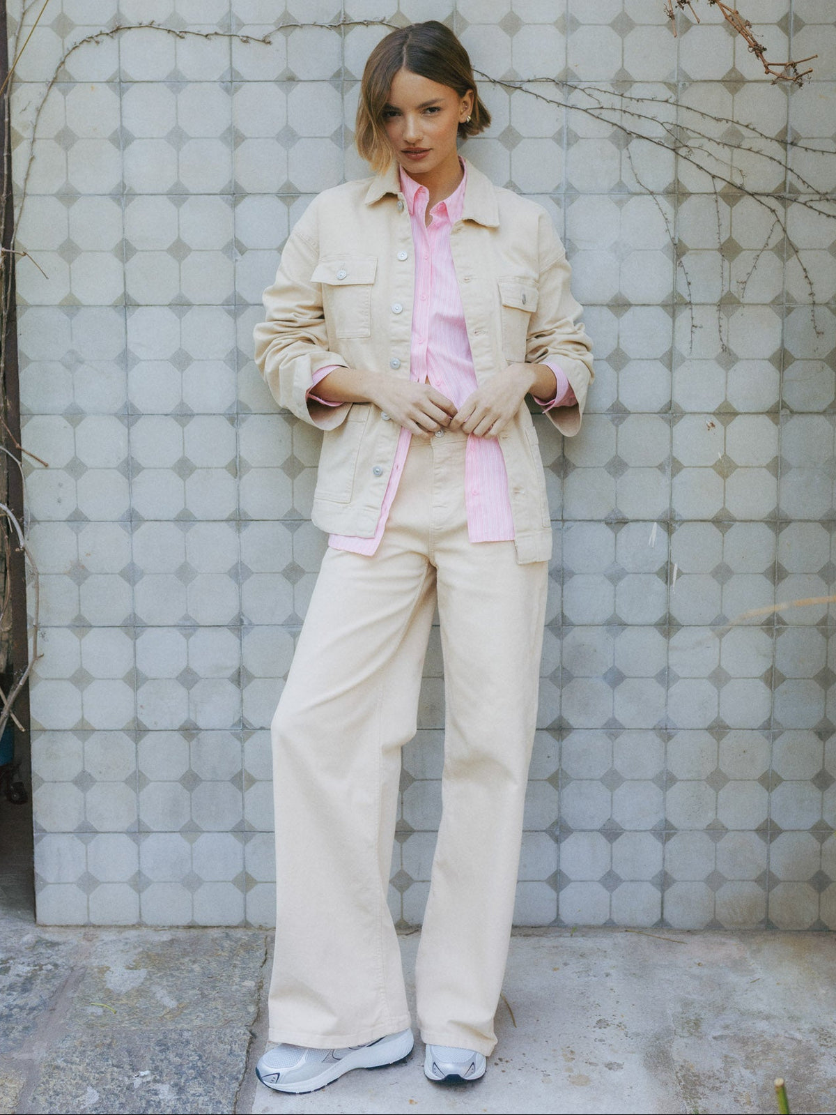 JEAN RECTO TIRO MEDIO TORA - Sandshell