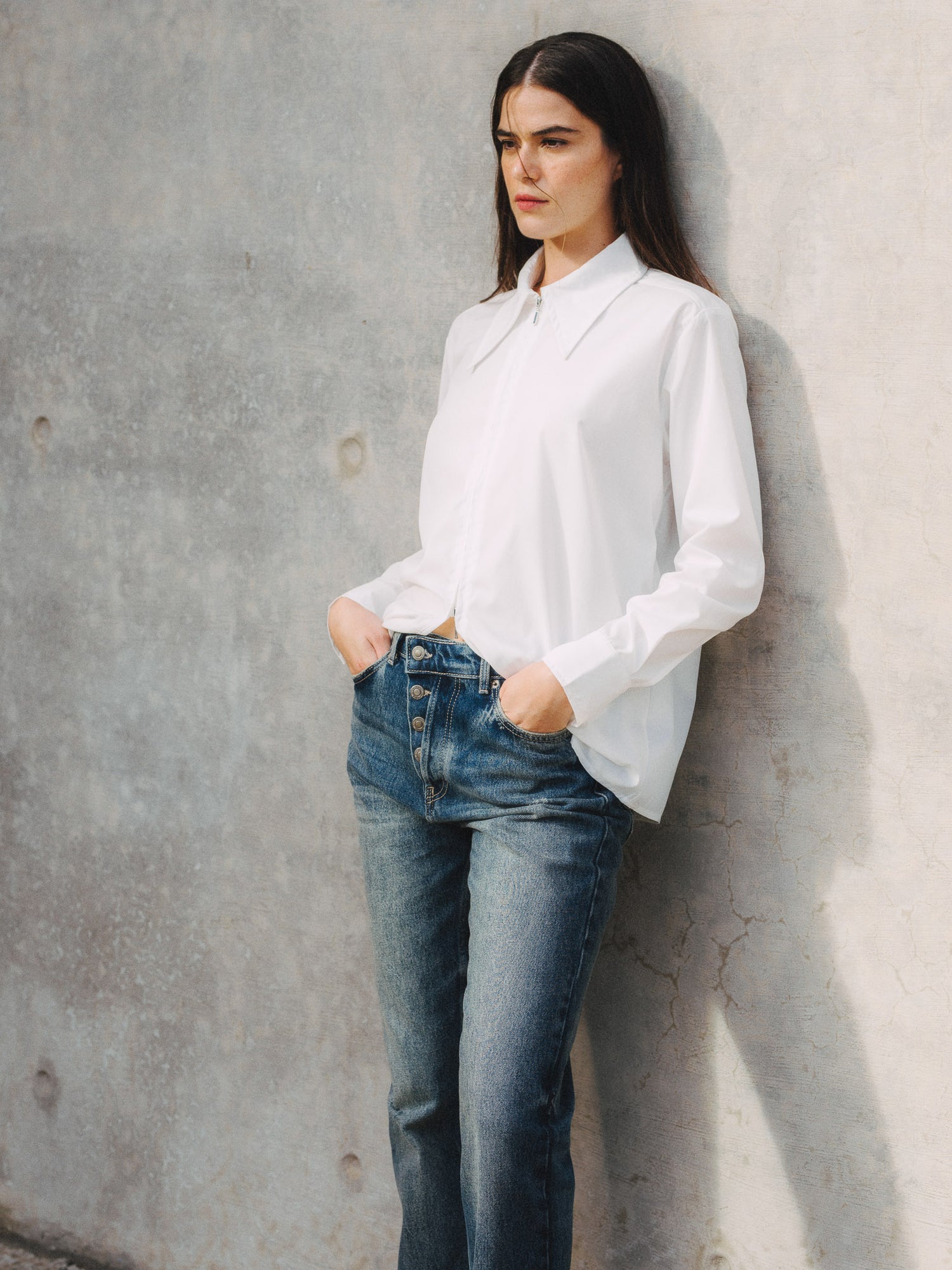 CAMISA NANCY - Bright White
