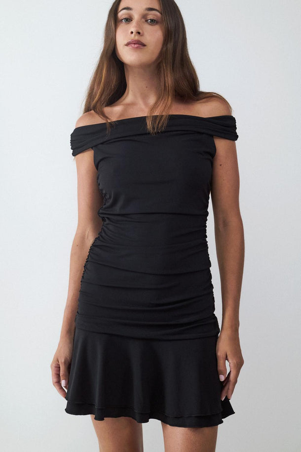 Product VESTIDO MINI DRAPEADO BMK-Black - Image 1