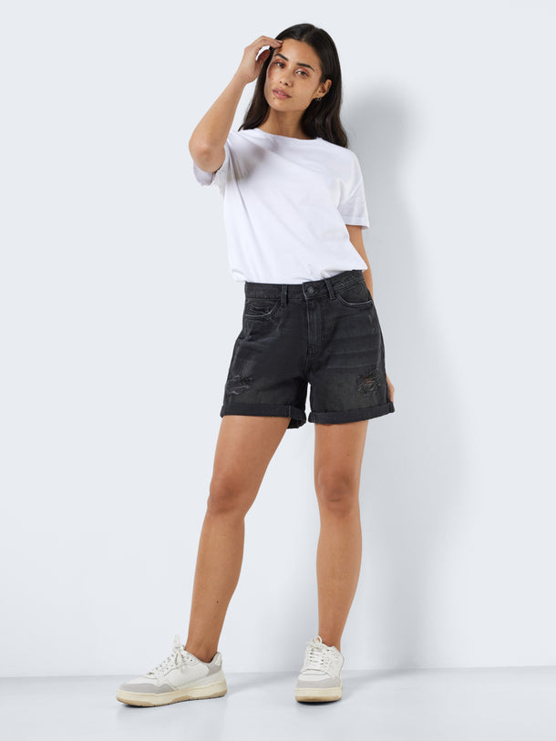 Product SHORT MILEY CON ROTURAS - Black Denim - Image 6